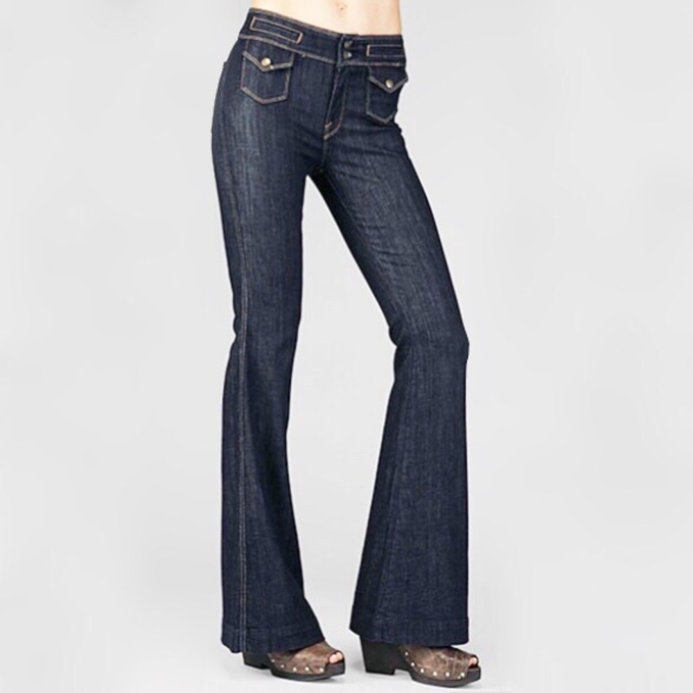 7 For All Mankind Erin high waist wide leg Erin style Size 29/8 Flawless!
